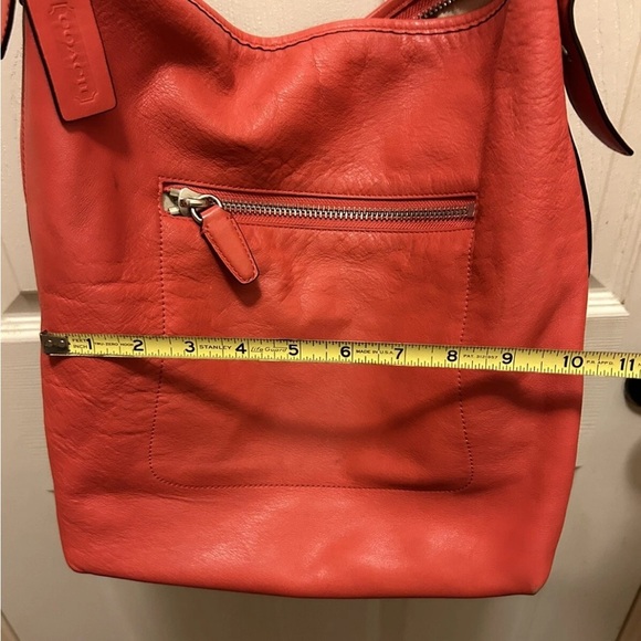 Coach Red Leather Legacy Hobo  Women's Bag - Picture 16 of 16
